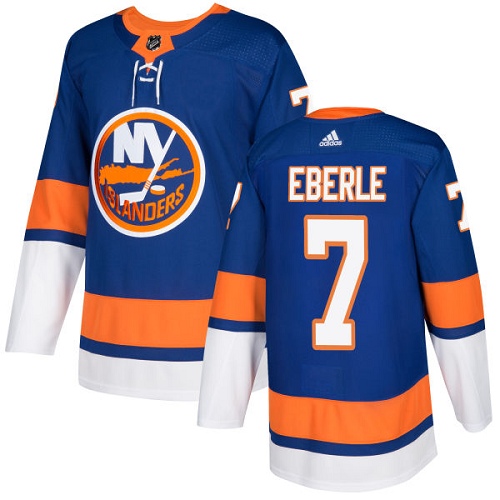 Adidas Men NEW York Islanders #7 Jordan Eberle Royal Blue Home Authentic Stitched NHL Jersey